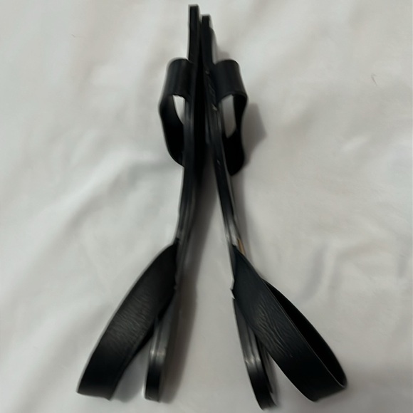 Zara Square Toe Slingback Black Sandals - Picture 4 of 5